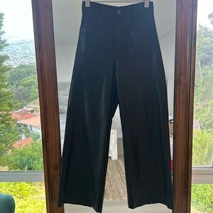 Faux Leather Wideleg pants